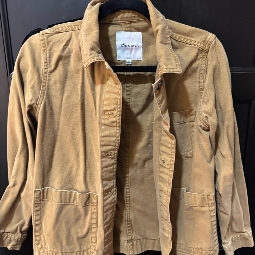 Madewell Tan Jacket with Pockets